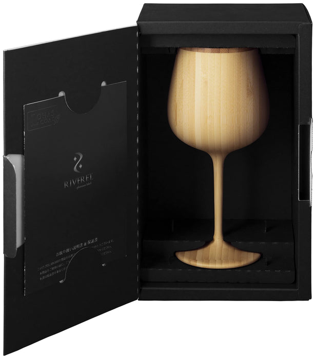 Riveret Japan 380Ml Bamboo Wine Glass - Dishwasher Safe - Brown Rv-118B-Kiichin - The #1 Place for Japanese Goods in Your Hand!