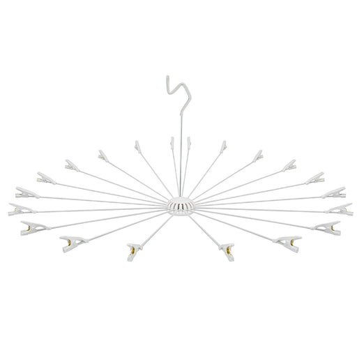 Sawafuji Japan Hand Dryer 20 Racks - Compact White Laundry Hanger-Kiichin - The #1 Place for Japanese Goods in Your Hand!