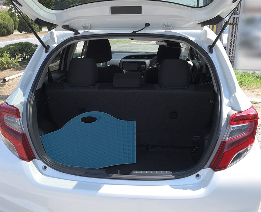 Seiei Japan Blue Rattan Style Laundry Basket - Compact Storage-Kiichin - The #1 Place for Japanese Goods in Your Hand!