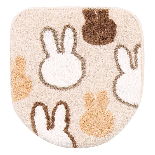 Senko Miffy Beige Toilet Lid Cover with Suction Sheet - Japan 65340-Kiichin - The #1 Place for Japanese Goods in Your Hand!