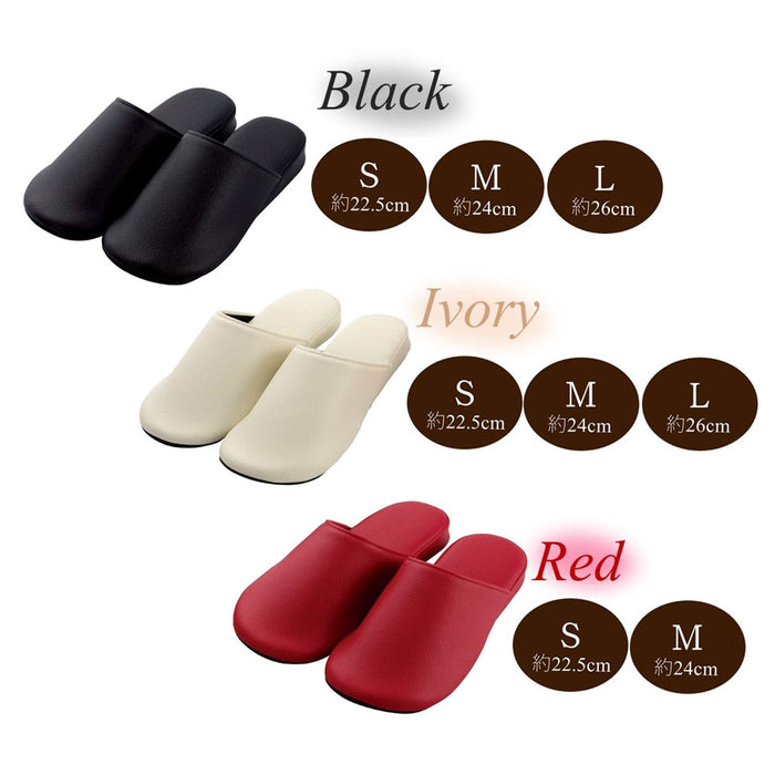 Senko Japan SDS Legato Slippers 22.5cm Red - Alcohol Disinfectant Compatible-Kiichin - The #1 Place for Japanese Goods in Your Hand!
