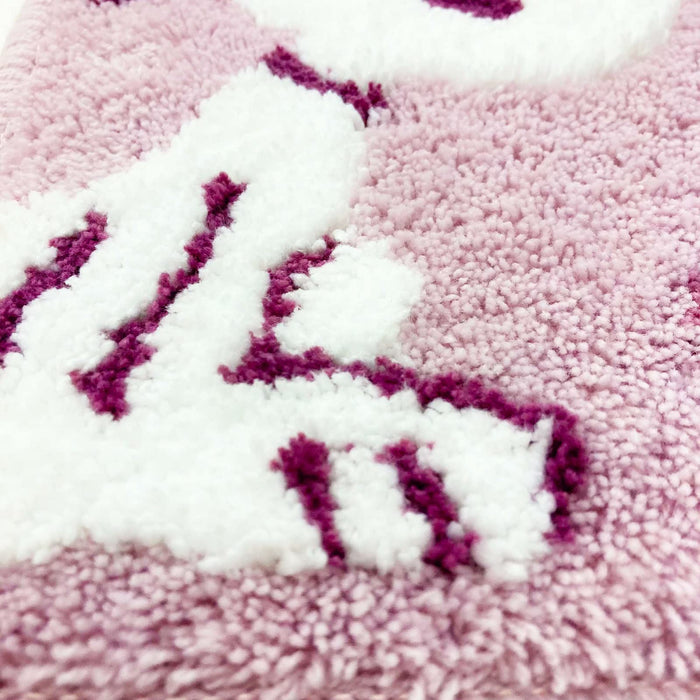 Senko Japan Snoopy Toilet Mat - 80X60Cm, Fluffy Pink Animal Character-Kiichin - The #1 Place for Japanese Goods in Your Hand!