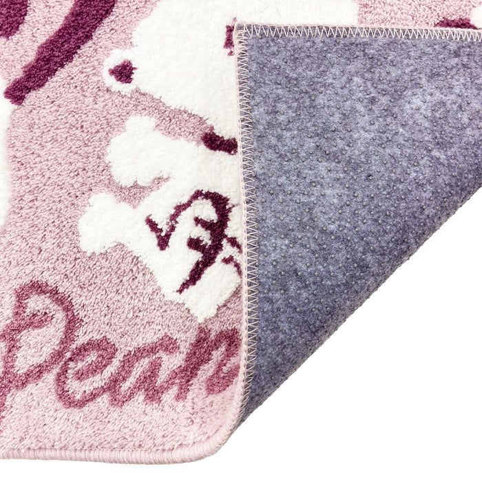 Senko Japan Snoopy Toilet Mat - 80X60Cm, Fluffy Pink Animal Character-Kiichin - The #1 Place for Japanese Goods in Your Hand!