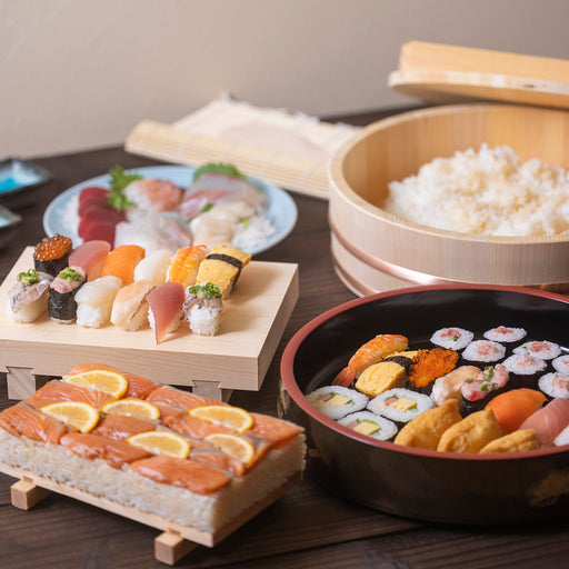 Shimojima Large Hinoki Cypress Wooden Sushi Geta Plate for 1 Serving-Kiichin - The #1 Place for Japanese Goods in Your Hand!