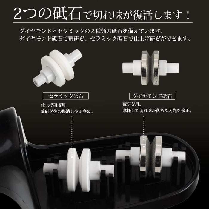 Shimomura Kougyou Knife Sharpener - Double Whetstone Vds-01-Kiichin - The #1 Place for Japanese Goods in Your Hand!