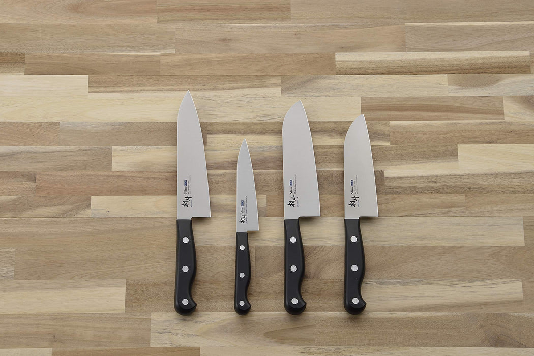 Shimomura Kogyo Molybdenum Vanadium Steel Nakiri 165mm MSL-105 Black Japan Made-Kiichin - The #1 Place for Japanese Goods in Your Hand!