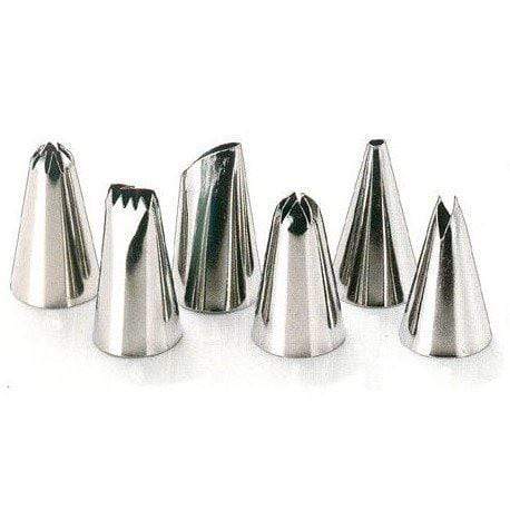 Shimotori Stainless Steel Pastry Decorating Tips - Set of 6-Kiichin - The #1 Place for Japanese Goods in Your Hand!