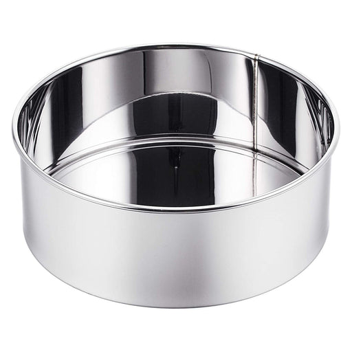 Premium 21cm Shimotori Stainless Steel Round Cake Pan - Removable Bottom-Kiichin - The #1 Place for Japanese Goods in Your Hand!