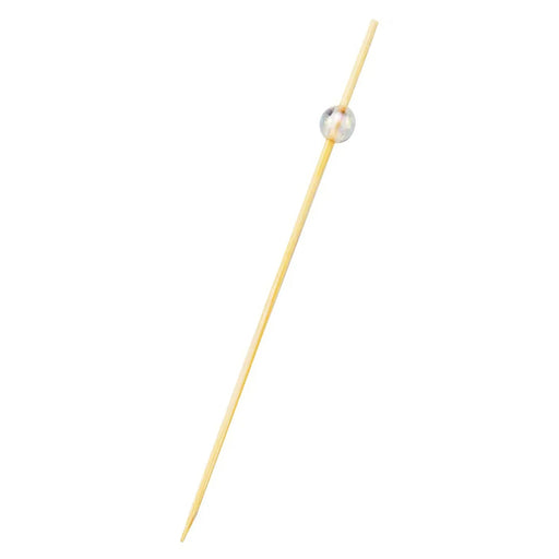 Shindoh Japan Bamboo Food Picks - 50 Count, 9cm Clear with Beads-Kiichin - The #1 Place for Japanese Goods in Your Hand!