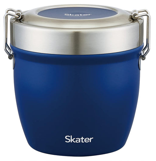 Skater Japan 800Ml Bento Box - Insulated Stainless Steel - Antibacterial - Blue (Stlbd8Ag-A)-Kiichin - The #1 Place for Japanese Goods in Your Hand!