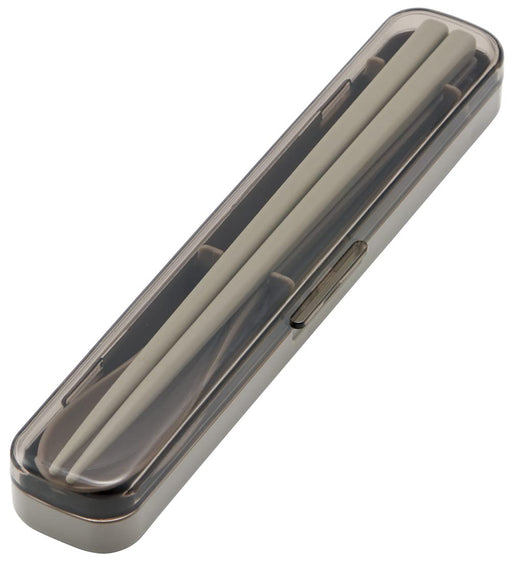 Skater 18cm Spoon Chopsticks Box Set Antibacterial Mauve Gray Cac1Aag-A-Kiichin - The #1 Place for Japanese Goods in Your Hand!