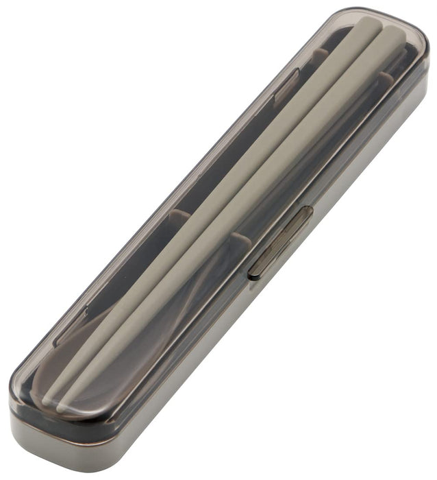 Skater 18cm Spoon Chopsticks Box Set Antibacterial Mauve Gray Cac1Aag-A-Kiichin - The #1 Place for Japanese Goods in Your Hand!
