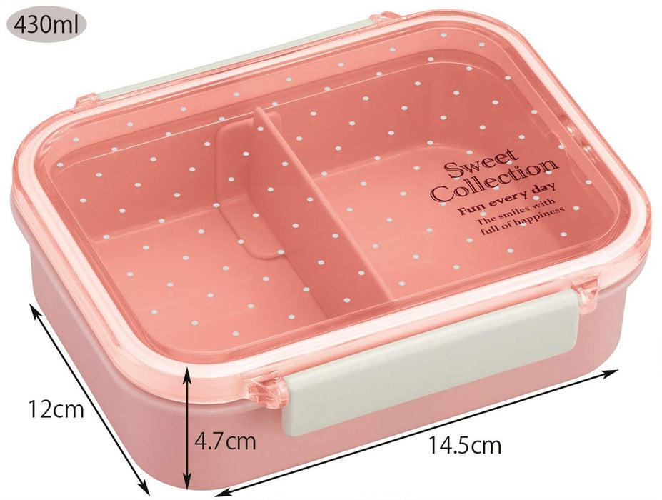 Skater Pink Dot Tightwear 430ml Dishwasher-Safe - Made in Japan-Kiichin - The #1 Place for Japanese Goods in Your Hand!