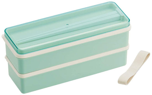 Skater 2-Tier Lunch Box 900ml Japan Made Core Incl. Pastel Green SSLW9B-Kiichin - The #1 Place for Japanese Goods in Your Hand!