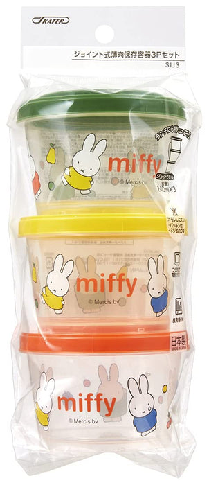 Skater Japan 3P 240Ml Miffy Side Dish Container-Kiichin - The #1 Place for Japanese Goods in Your Hand!