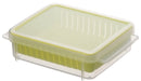 Skater Japan Green Storage Container Colander - Size S (Szr2-A)-Kiichin - The #1 Place for Japanese Goods in Your Hand!