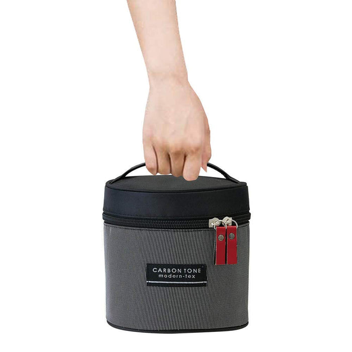 Skater Japan Carbon Tone Lunch Bag with Thermal Lunch Box - 840ml-Kiichin - The #1 Place for Japanese Goods in Your Hand!