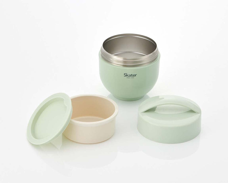 Skater Japan Thermal Lunch Box Bowl 540Ml - Dull Green LDNC6AG-Kiichin - The #1 Place for Japanese Goods in Your Hand!