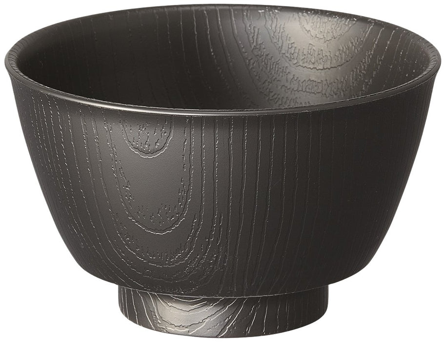 Skater NBLS1 Wood Grain Tea Bowl 370ml Black Japan-Kiichin - The #1 Place for Japanese Goods in Your Hand!