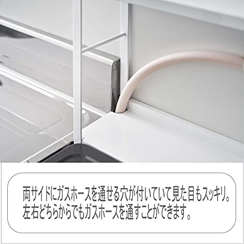 Yamazaki Industries Japan Tower 2-Tier Kitchen Rack - Stylish Stove Surround Storage Shelf and Spice Rack-Kiichin - The #1 Place for Japanese Goods in Your Hand!