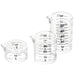 Suncraft 3-Pc Clear Measuring Cup Set - Accurate Kitchen Measurement Tool-Kiichin - The #1 Place for Japanese Goods in Your Hand!
