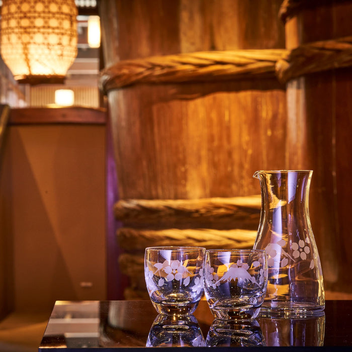 Taburō Koubou Mt. Fuji Cherry Blossoms Sake Set - Japan Cosmetic Box-Kiichin - The #1 Place for Japanese Goods in Your Hand!