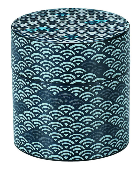 Tatsumiya Japan 36540 Small Seigaiha Tea Canister - Premium Quality-Kiichin - The #1 Place for Japanese Goods in Your Hand!