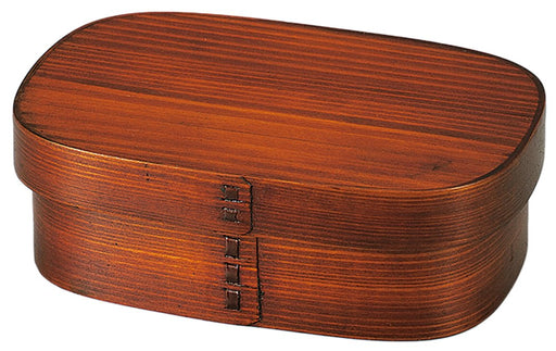 Tatsumiya 1-Tier Bento Box 700ml - Japanese Wooden Lacquer Brown-Kiichin - The #1 Place for Japanese Goods in Your Hand!