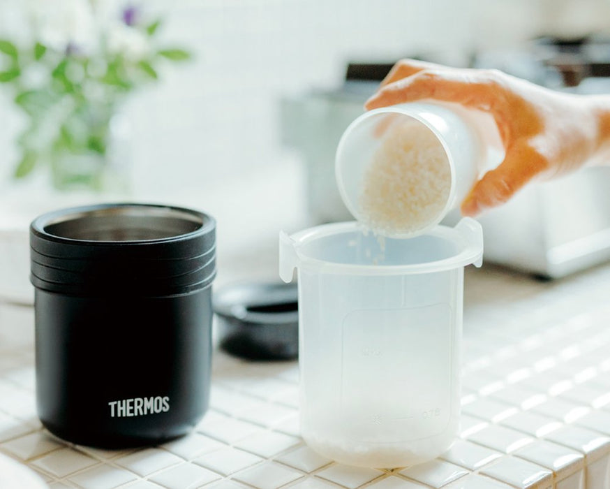 Thermos Bento Box 0.7L Black Jbs-360 Bk - Japanese Rice Cooking Solution-Kiichin - The #1 Place for Japanese Goods in Your Hand!