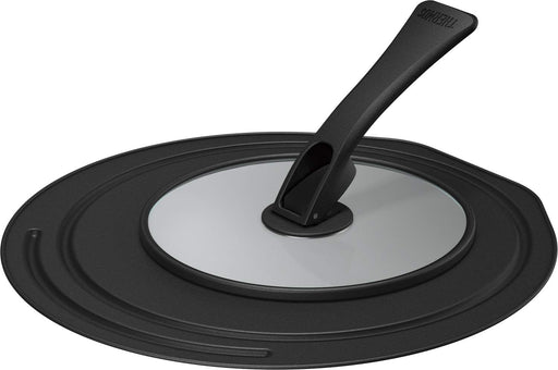 Thermos Japan Folding Stand Frying Pan Lid 26/28Cm Black - Kld-001 Bk-Kiichin - The #1 Place for Japanese Goods in Your Hand!