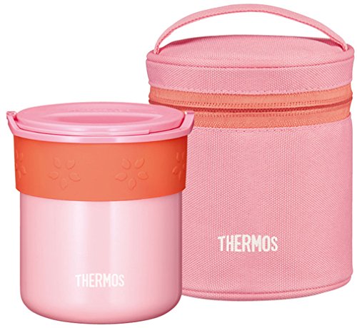 Thermos Japan Rice Container 0.6L Coral Pink Insulated-Kiichin - The #1 Place for Japanese Goods in Your Hand!