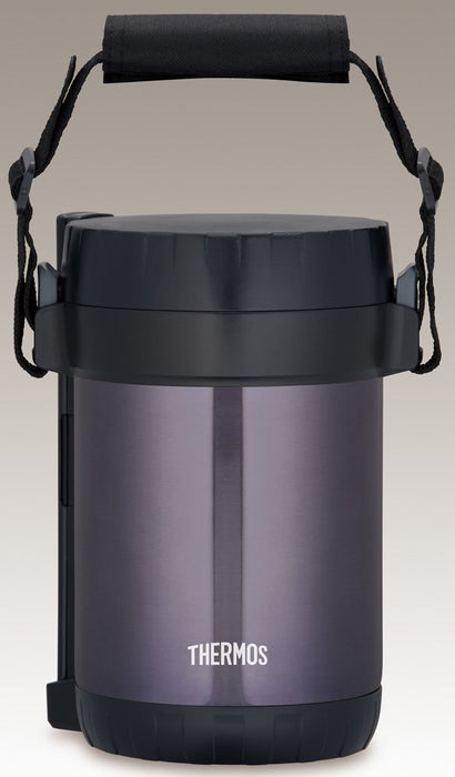 Thermos Japan 1.3L Stainless Lunch Jar - Midnight Blue Jbg-1801-Kiichin - The #1 Place for Japanese Goods in Your Hand!