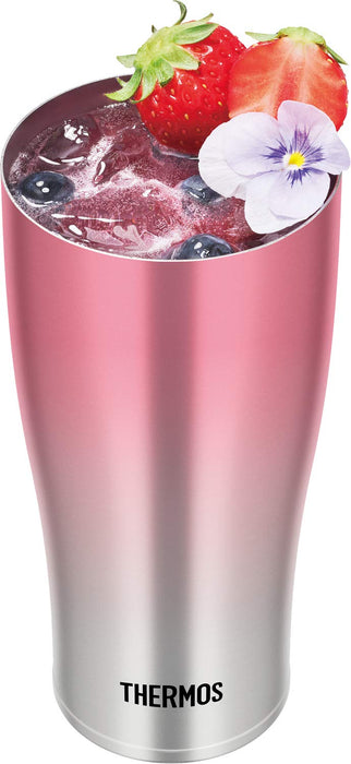 Thermos Jde-421C P-Fd 420ml Pink Fade Vacuum Insulated Tumbler-Kiichin - The #1 Place for Japanese Goods in Your Hand!
