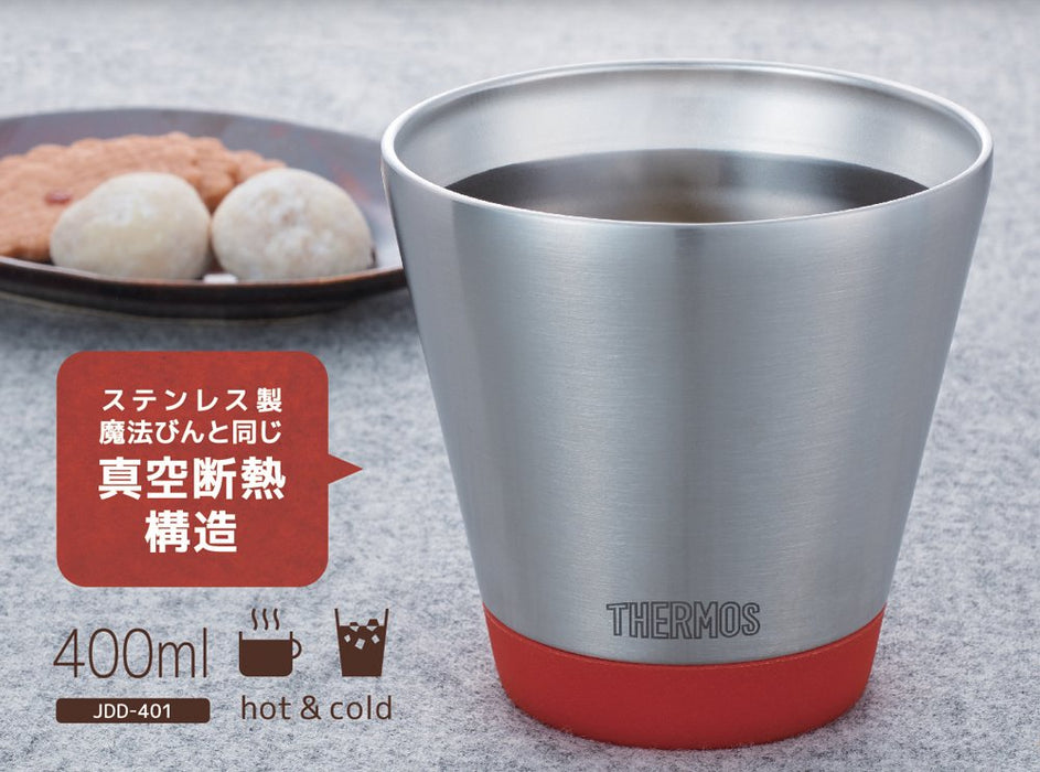 Thermos 400ml Tomato Jdd-401 Vacuum Insulated Cup - Made in Japan-Kiichin - The #1 Place for Japanese Goods in Your Hand!
