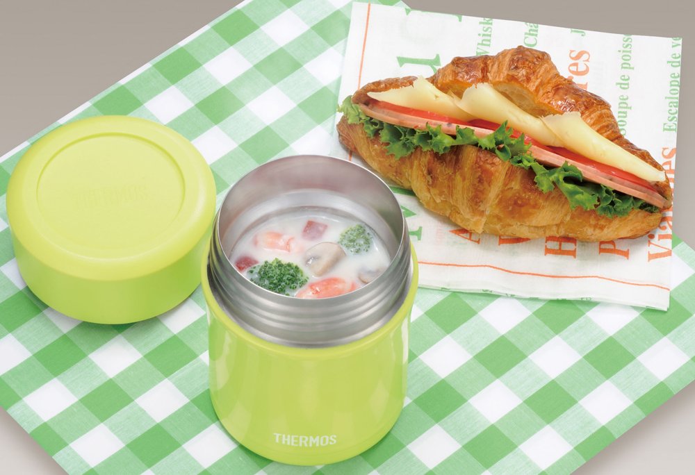 Thermos Japan Food Container 0.3L Leaf Jbj-301 - Vacuum Insulated-Kiichin - The #1 Place for Japanese Goods in Your Hand!