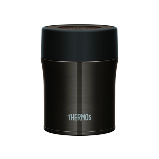 Thermos 0.5L Black Vacuum Insulated Food Container - Jbm-500 Bk-Kiichin - The #1 Place for Japanese Goods in Your Hand!