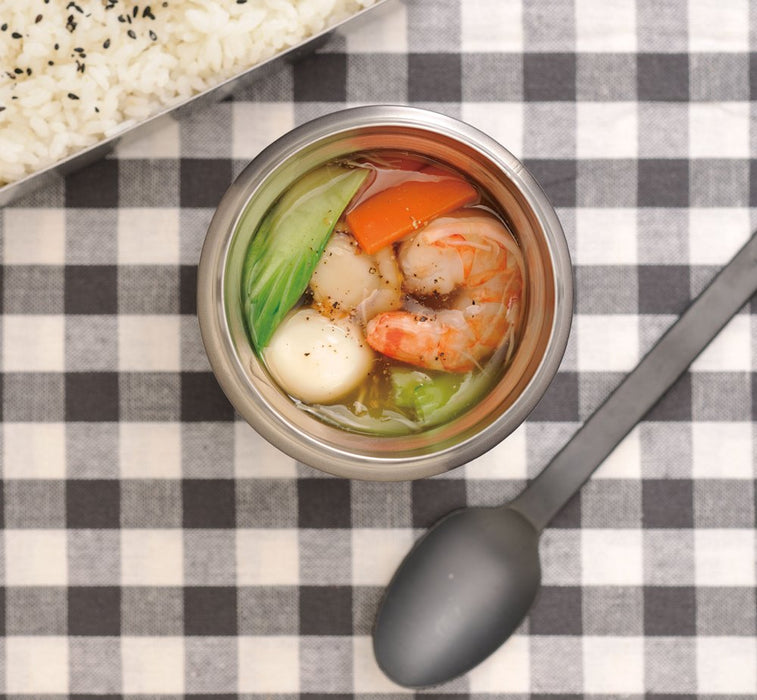 Thermos 0.5L Black Vacuum Insulated Food Container - Jbm-500 Bk-Kiichin - The #1 Place for Japanese Goods in Your Hand!