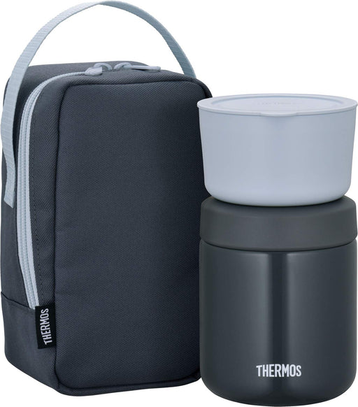 Thermos Japan Soup Lunch Set 300Ml Dark Gray Jby-550 Dgy-Kiichin - The #1 Place for Japanese Goods in Your Hand!