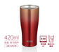 Thermos Japan 420ml Red Gold Vacuum Insulated Tumbler - JDE-421Ltd RGD-Kiichin - The #1 Place for Japanese Goods in Your Hand!
