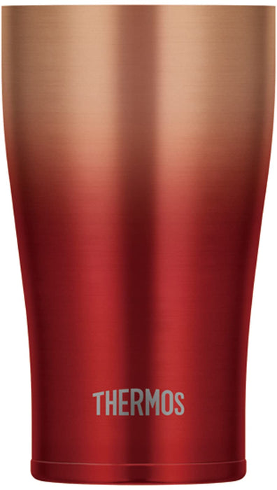 Thermos Japan 600Ml Red Gold Vacuum Insulated Tumbler-Kiichin - The #1 Place for Japanese Goods in Your Hand!