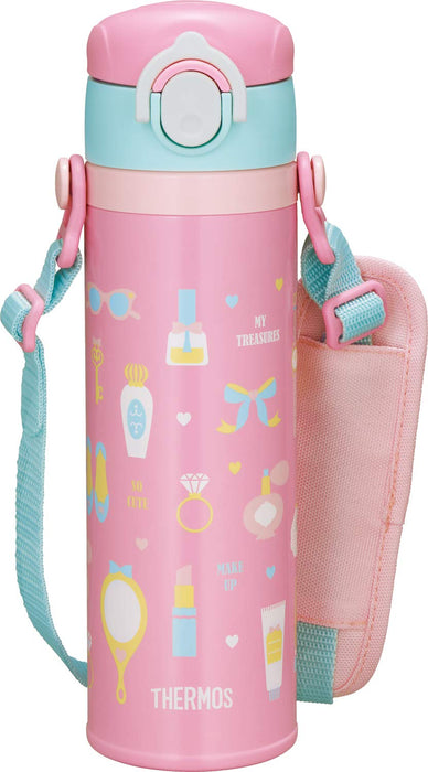 Thermos Japan 500Ml Pink Joi-500P Vacuum Insulated Kids Mobile Mug-Kiichin - The #1 Place for Japanese Goods in Your Hand!