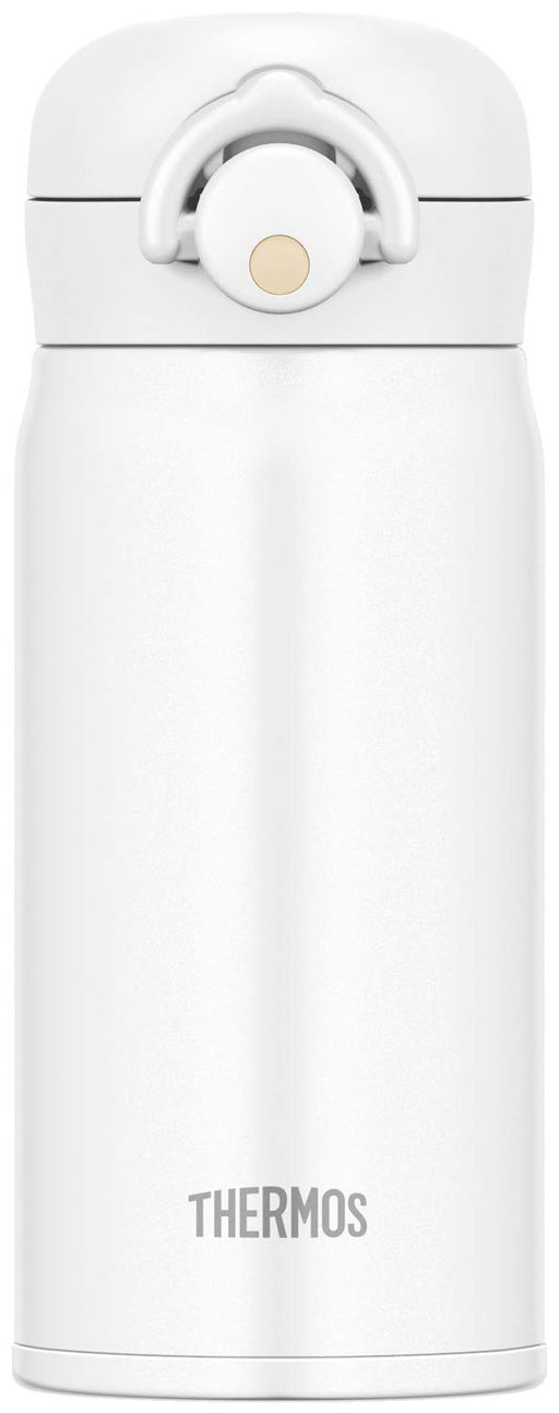 Thermos Japan 350Ml Matte White Jnr-351 Mtwh Vacuum Insulated Water Bottle-Kiichin - The #1 Place for Japanese Goods in Your Hand!