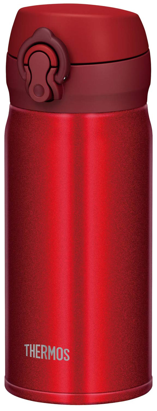 Thermos Japan 350ml Metallic Red Vacuum Insulated Water Bottle-Kiichin - The #1 Place for Japanese Goods in Your Hand!