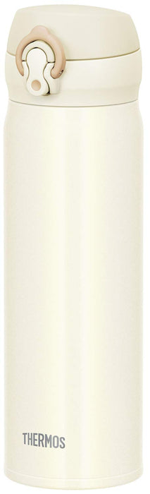 Thermos Japan 500Ml Cream White Vacuum Insulated Water Bottle-Kiichin - The #1 Place for Japanese Goods in Your Hand!