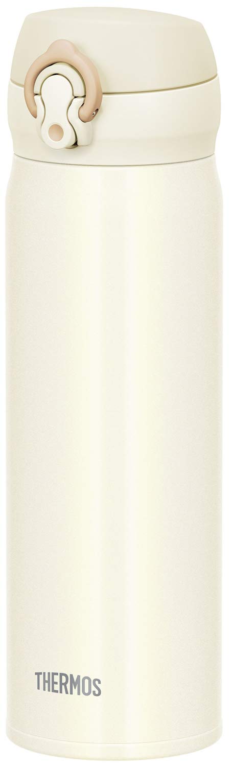Thermos Japan 500Ml Cream White Vacuum Insulated Water Bottle-Kiichin - The #1 Place for Japanese Goods in Your Hand!