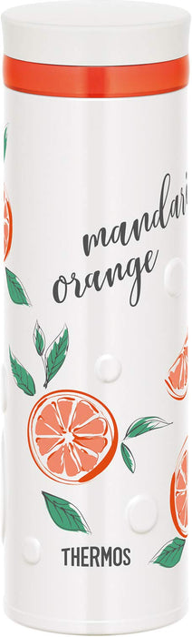 Thermos Japan 500ml Vacuum Insulated Water Bottle - Orange White JNO-502G ORWH-Kiichin - The #1 Place for Japanese Goods in Your Hand!