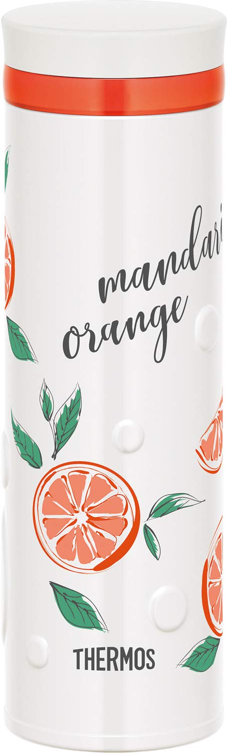 Thermos Japan 500ml Vacuum Insulated Water Bottle - Orange White JNO-502G ORWH-Kiichin - The #1 Place for Japanese Goods in Your Hand!