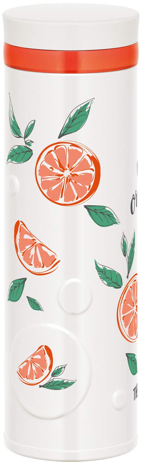 Thermos Japan 500ml Vacuum Insulated Water Bottle - Orange White JNO-502G ORWH-Kiichin - The #1 Place for Japanese Goods in Your Hand!