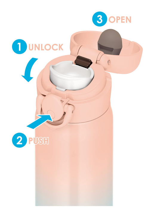 Thermos Jnr-502Ltd 500ml Pink Gradient Vacuum Insulated Water Bottle Mug Pk-G-Kiichin - The #1 Place for Japanese Goods in Your Hand!