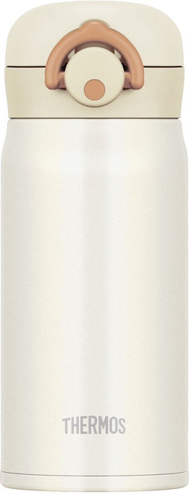 Thermos Vacuum Insulated Water Bottle Mug - Cream White 350Ml Jnr-350 Crw-Kiichin - The #1 Place for Japanese Goods in Your Hand!